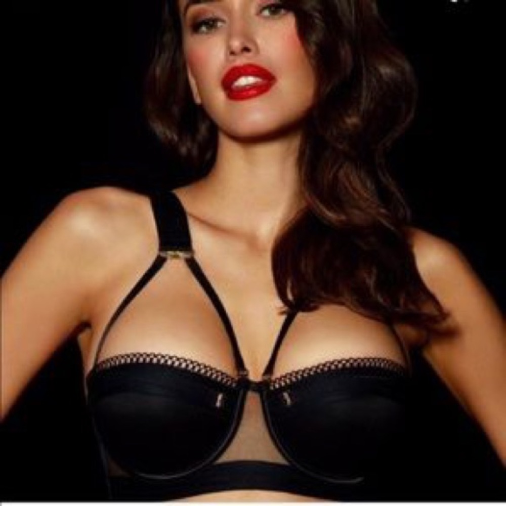 Honey Birdette Vienna Bra 36DD/E. Convertible Demi-Cup Push Up